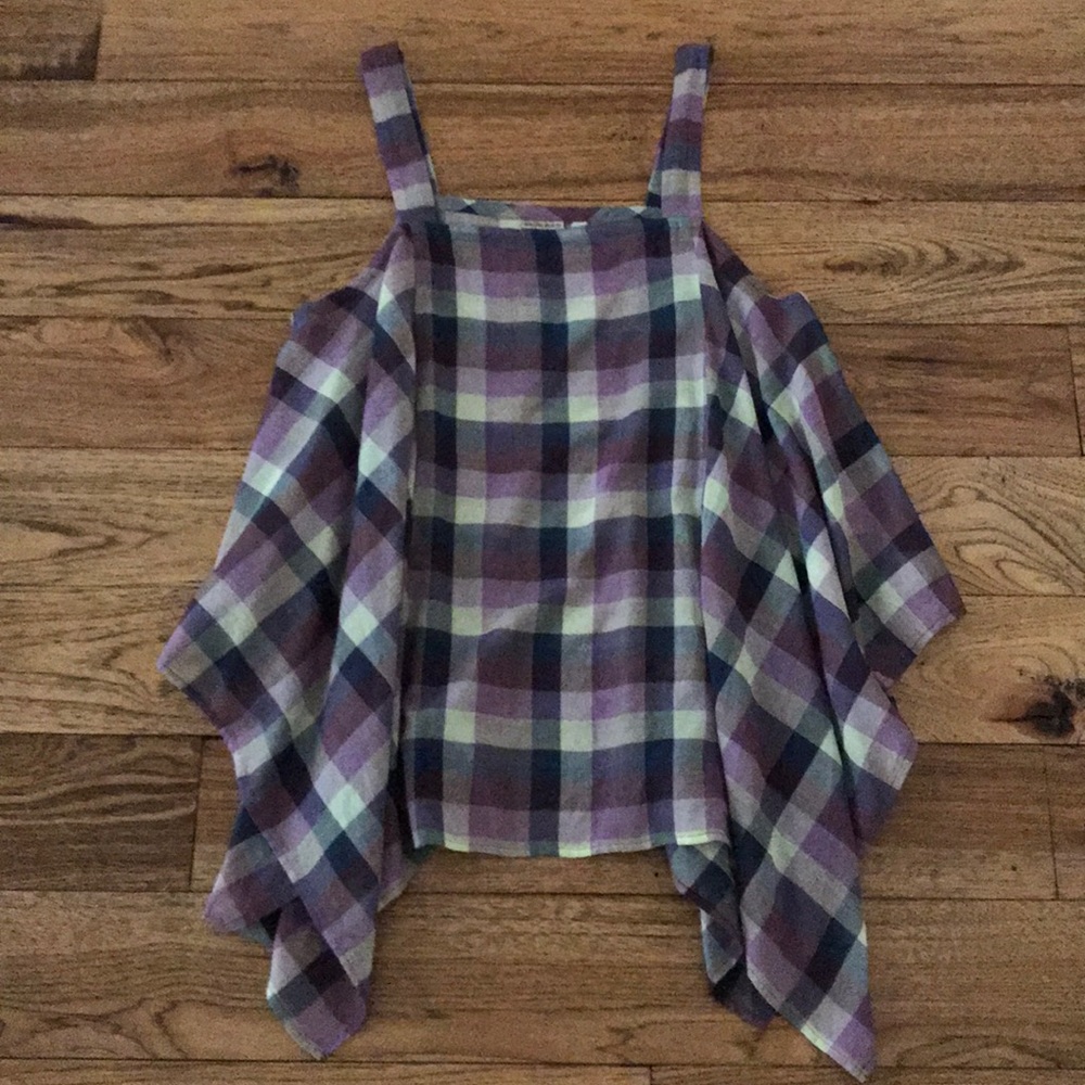 Anthropologie Plaid Trapeze Tank NEW W/OUT TAGS